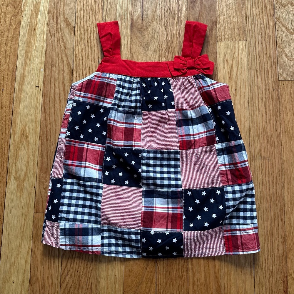 Gymboree Red White and Blue Cotton Sleeveless Top size 6